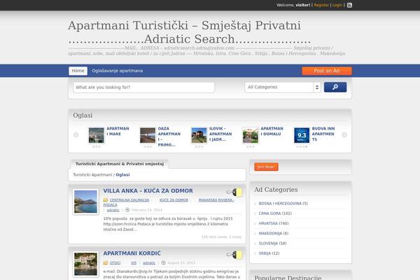 adriaticsearch.com site used Classipress-314