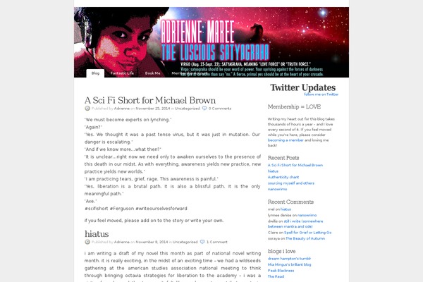 adriennemareebrown.net site used Adrienne-maree-brown