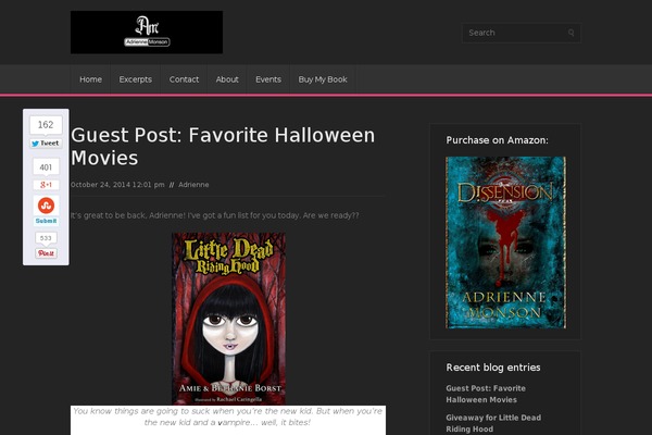 Site using Exclude Pages plugin