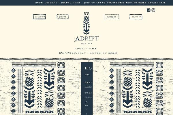 adriftbar.com site used Adrift
