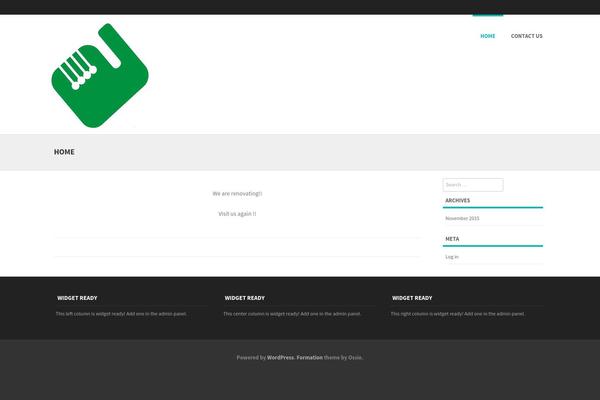 Formation theme site design template sample