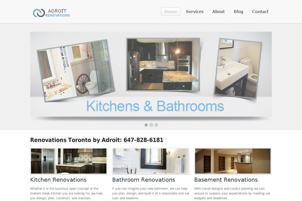 adroitrenovations.ca site used Simplicity