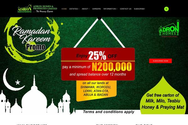 Houzez theme site design template sample