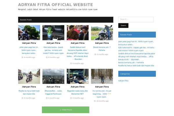 Videoblog theme site design template sample