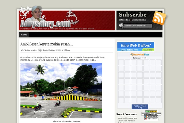 ModXBlog theme site design template sample