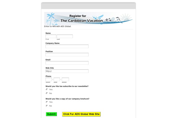 Ads theme site design template sample