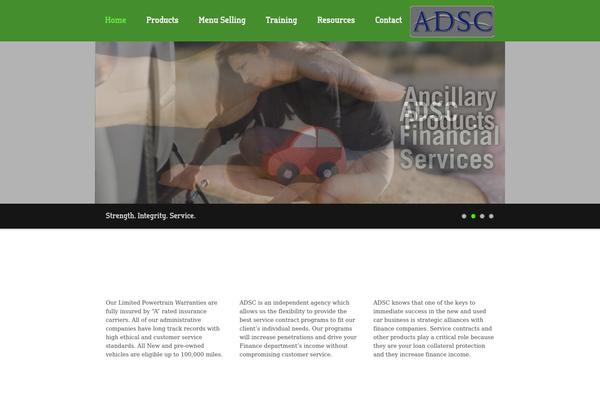 Vision theme site design template sample