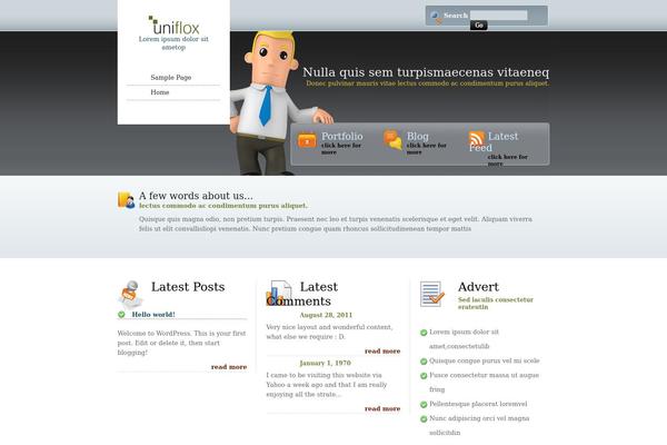 Aggregator theme site design template sample