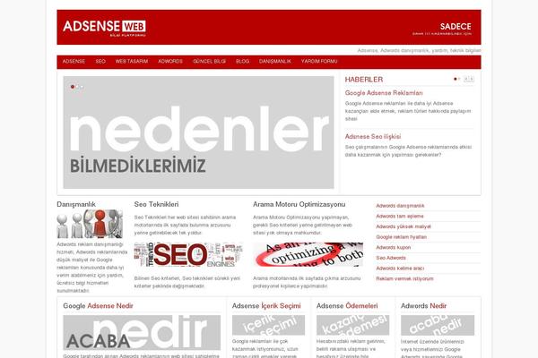 AdSense theme websites examples
