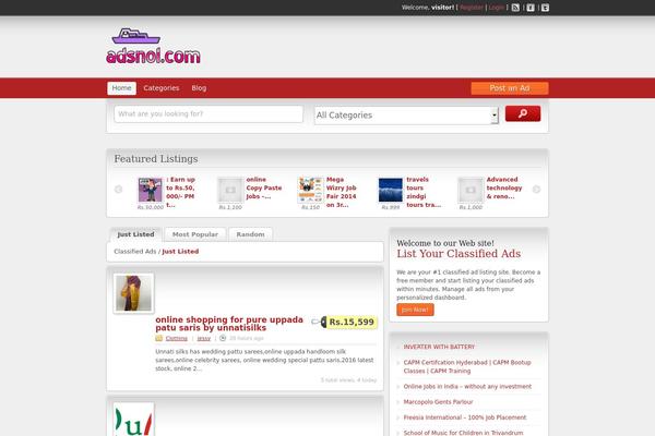 ClassiPress theme site design template sample