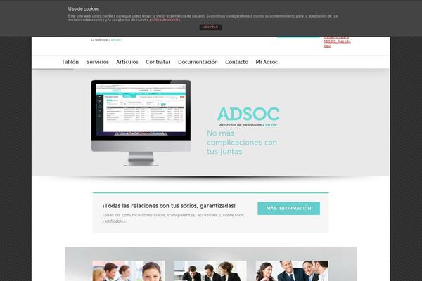 Site using Asesor de Cookies para normativa española plugin