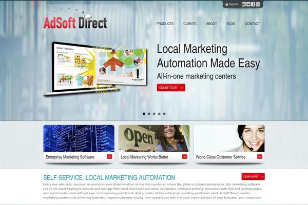 Ads theme site design template sample