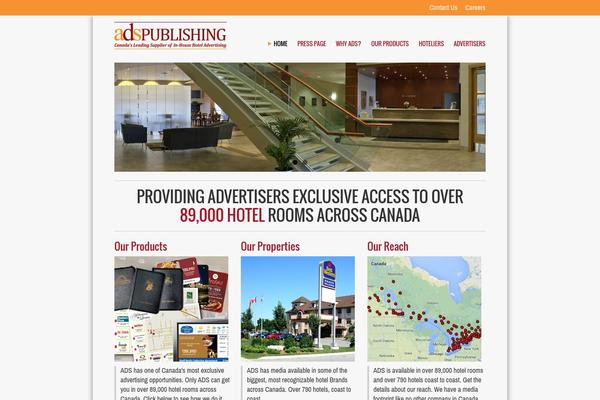 Ads theme site design template sample