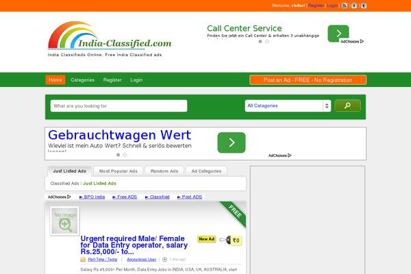 Site using Classipress-ribbons plugin