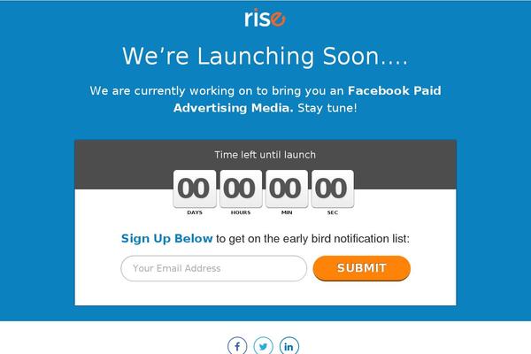 Rise theme site design template sample