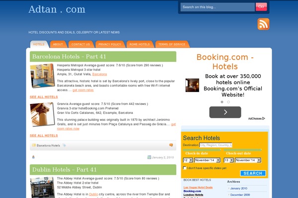 DeepBlue theme site design template sample