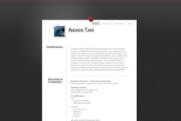 MyResume theme site design template sample
