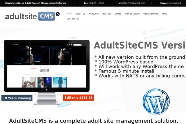 adultsitecms.com site used Reviewzine
