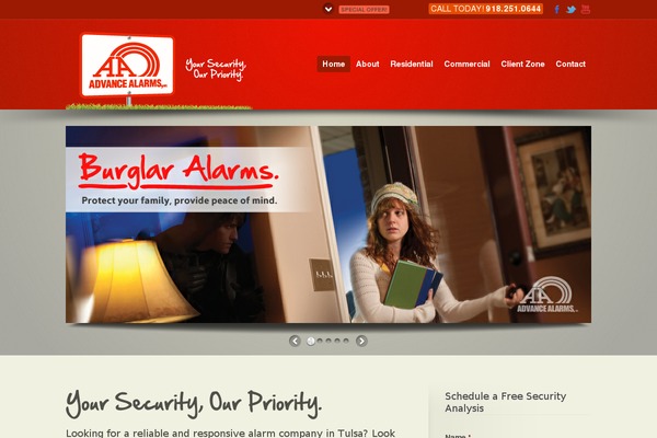 Flare theme site design template sample