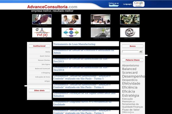 Advance theme site design template sample
