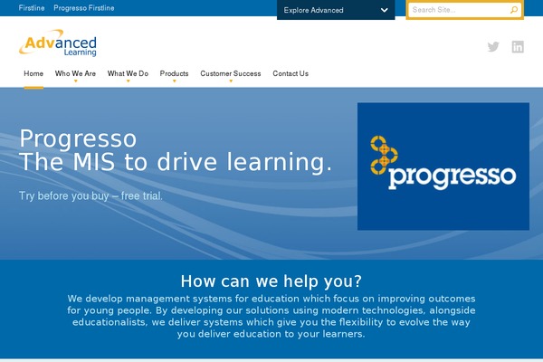 Learning theme site design template sample