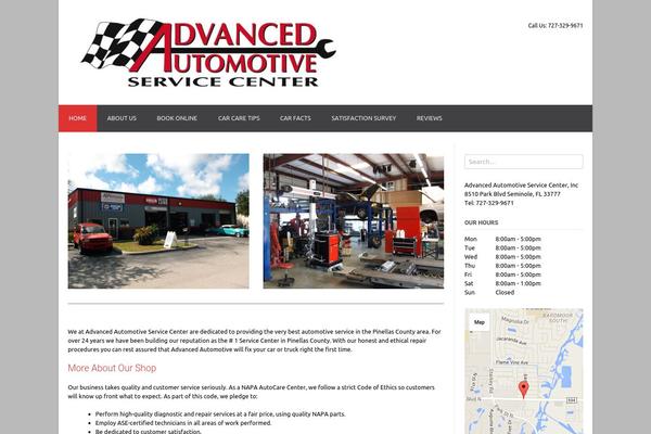 Auto Repair theme site design template sample
