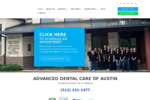 wpdentist theme websites examples