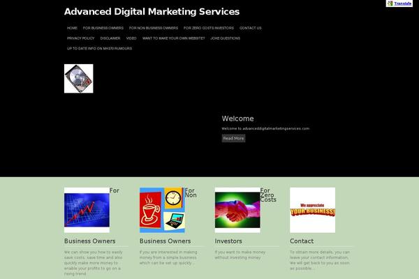 Target theme site design template sample
