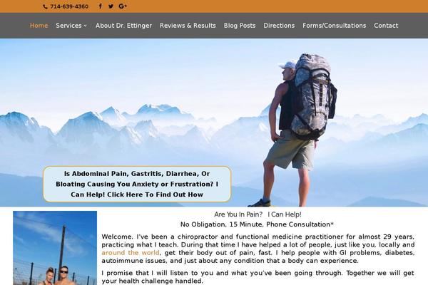 Divi Child theme site design template sample