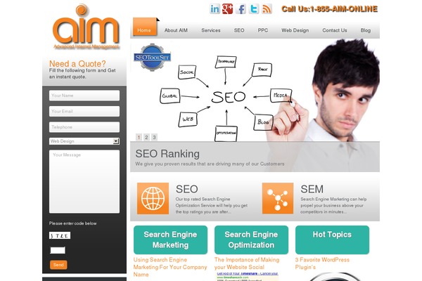 advancedinternetmgmt.com site used Aim