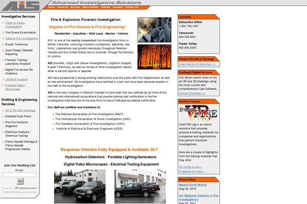 Ais theme site design template sample