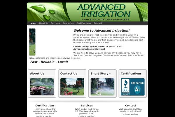 Smallbiz theme site design template sample
