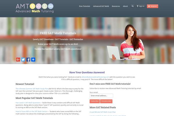 Academy theme site design template sample