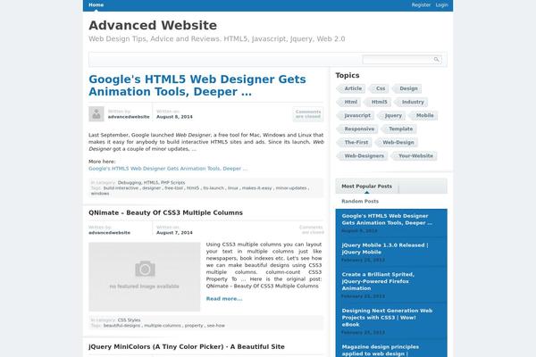 News Leak theme site design template sample