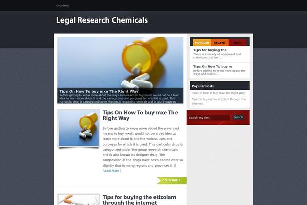 Vulcan theme site design template sample