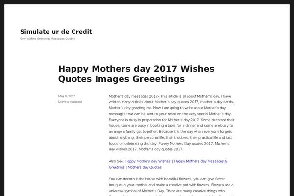 Twenty Sixteen theme site design template sample