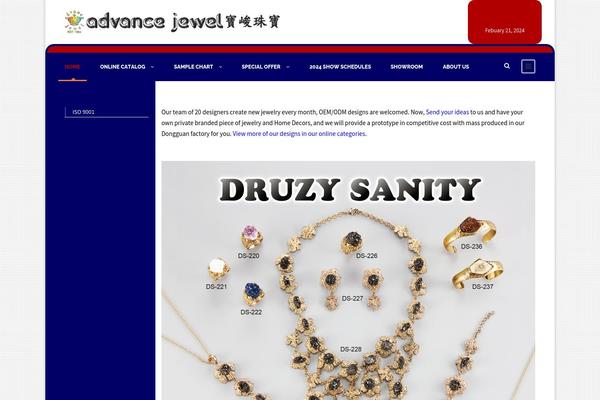 Infinite theme site design template sample