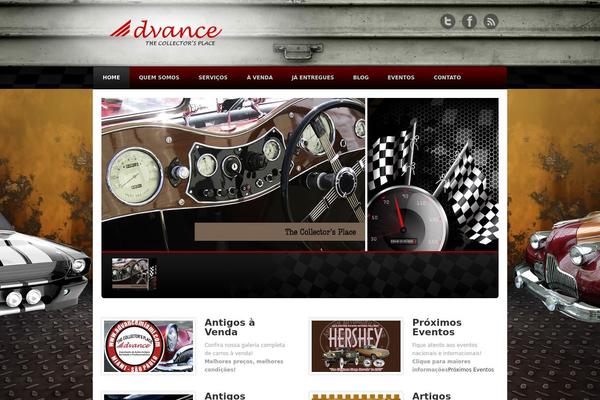 Advance theme site design template sample