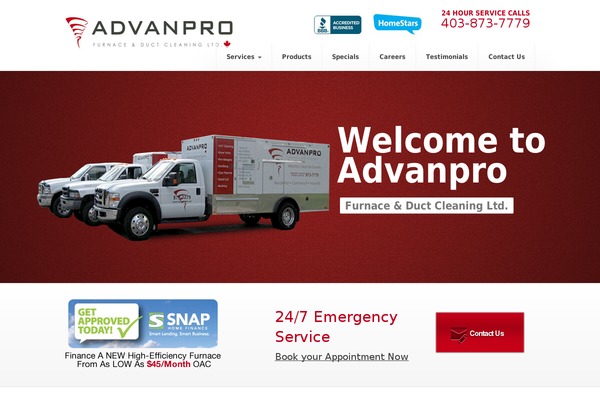 advanpro.ca site used 123theme