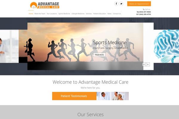 Medical Doctor theme site design template sample