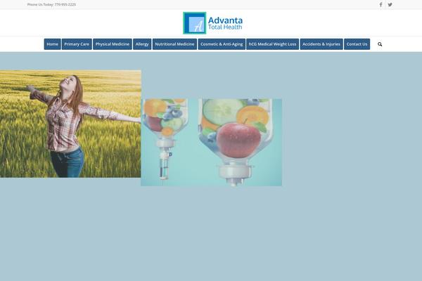 Enfold theme site design template sample