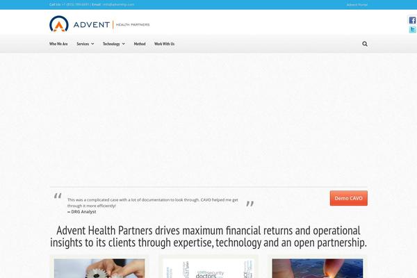 adventhp.com site used Quasar