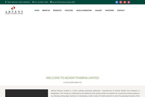 Agro-child theme site design template sample