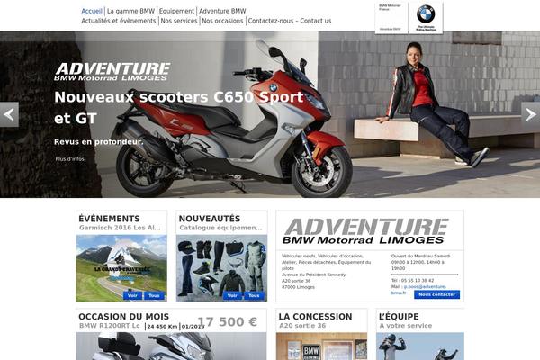 Bmw theme site design template sample