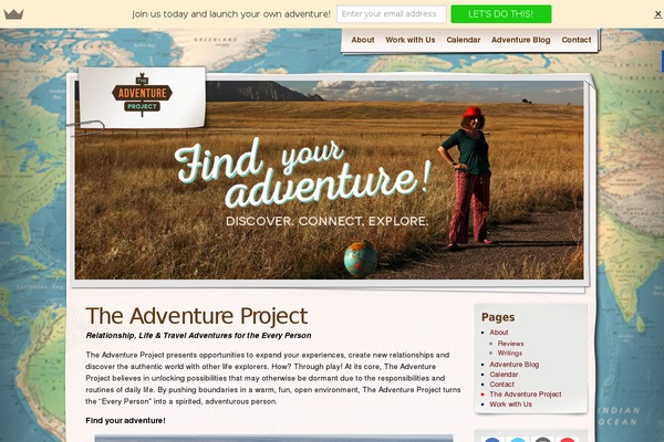 Adventure Journal theme site design template sample