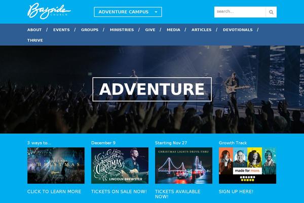 Adventure theme site design template sample
