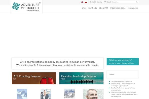 The Box theme site design template sample