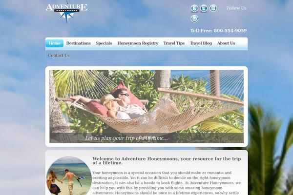Adventure theme site design template sample