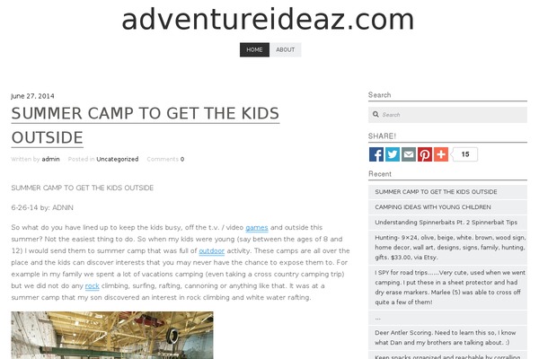 Arcadia theme site design template sample
