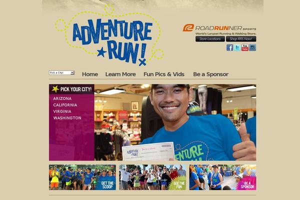 adventurerun theme websites examples